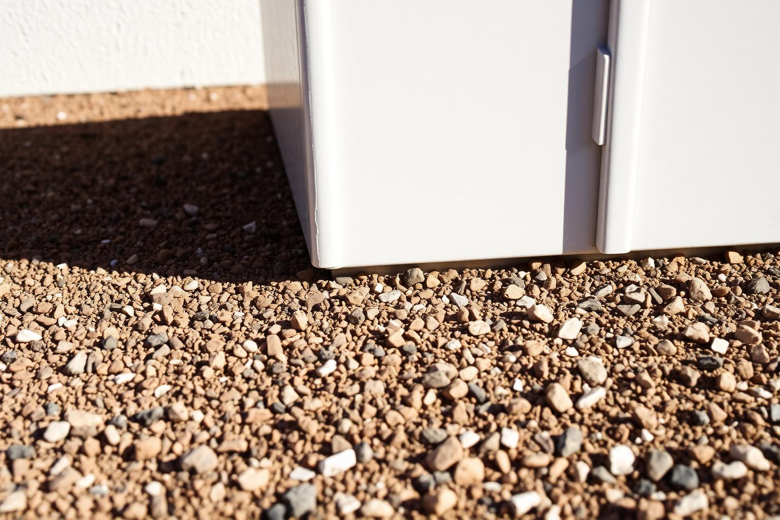 Technician servicing a home air conditioning unit during a hot dry Utah County summer