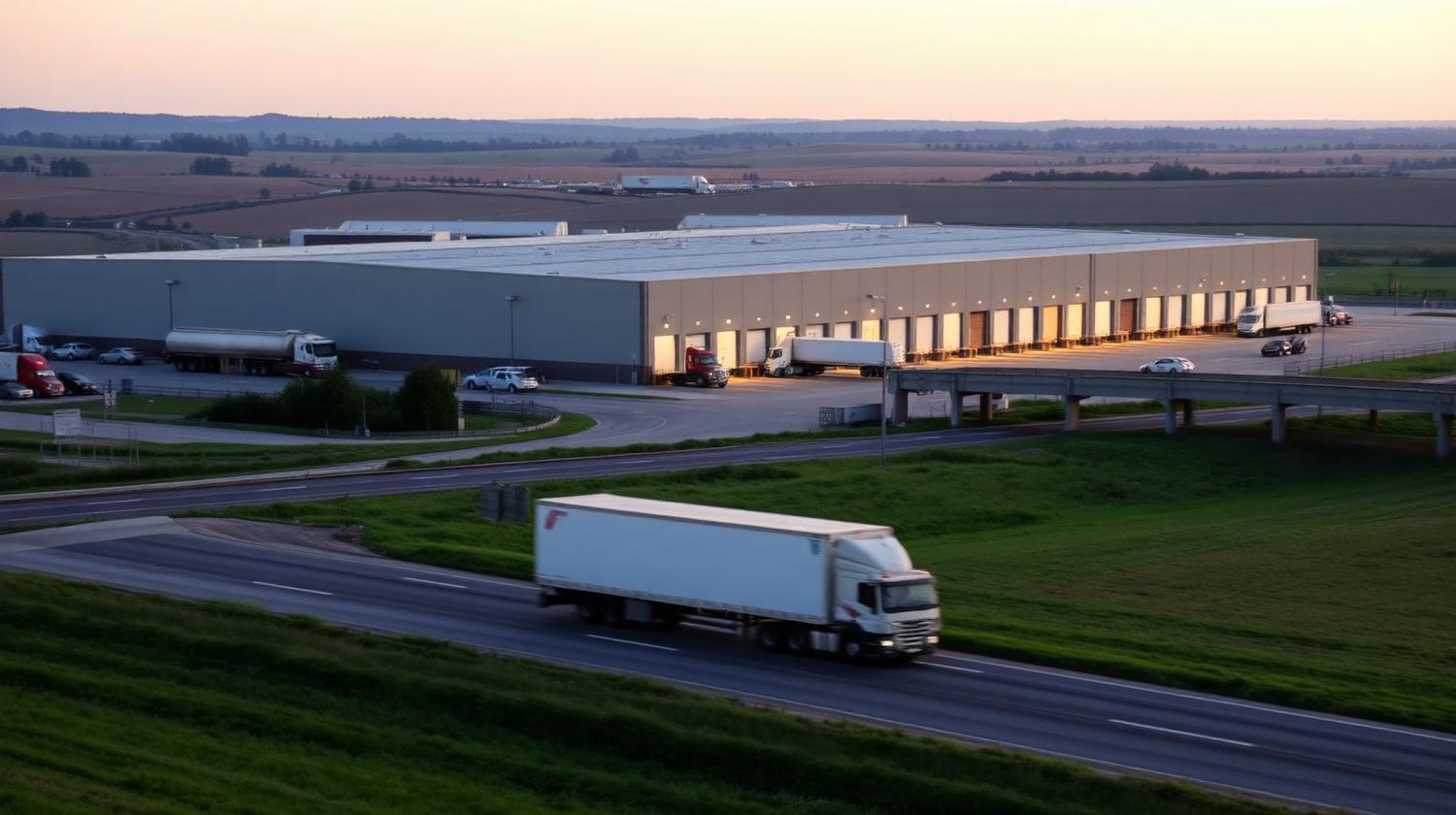 Warehouse and distribution facility along the I-81 logistics corridor near Harrisburg, PA