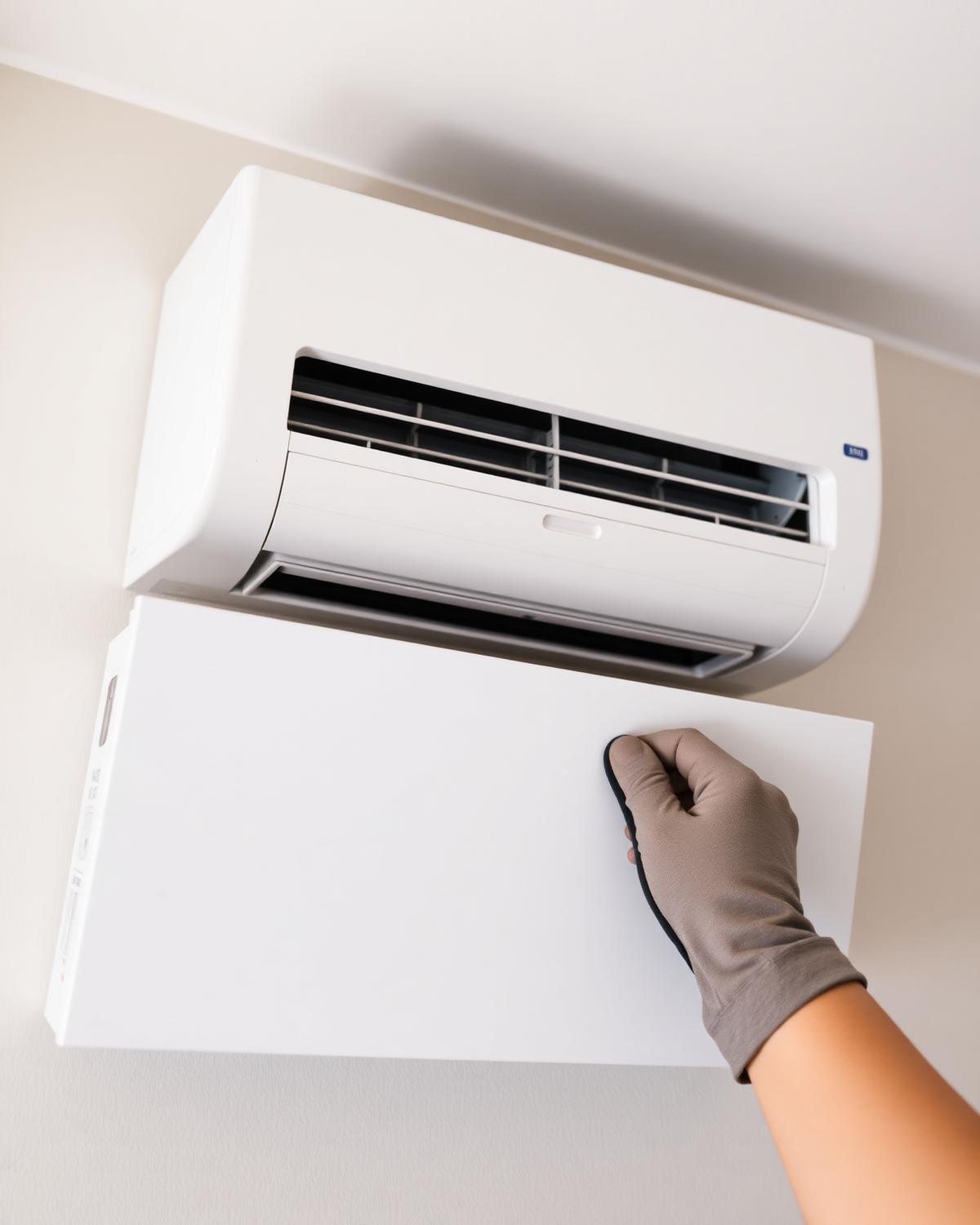 Ductless mini split unit installed in a Queens apartment as an alternative to central air