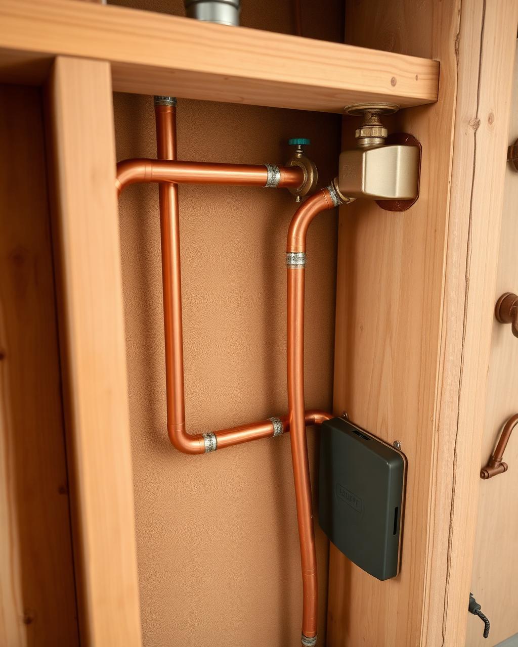 A plumber repiping a salt-air corroded water line under an older Point Loma home