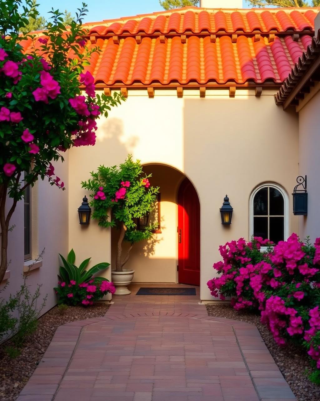 Renovated courtyard on an older North Park bungalow mid-project