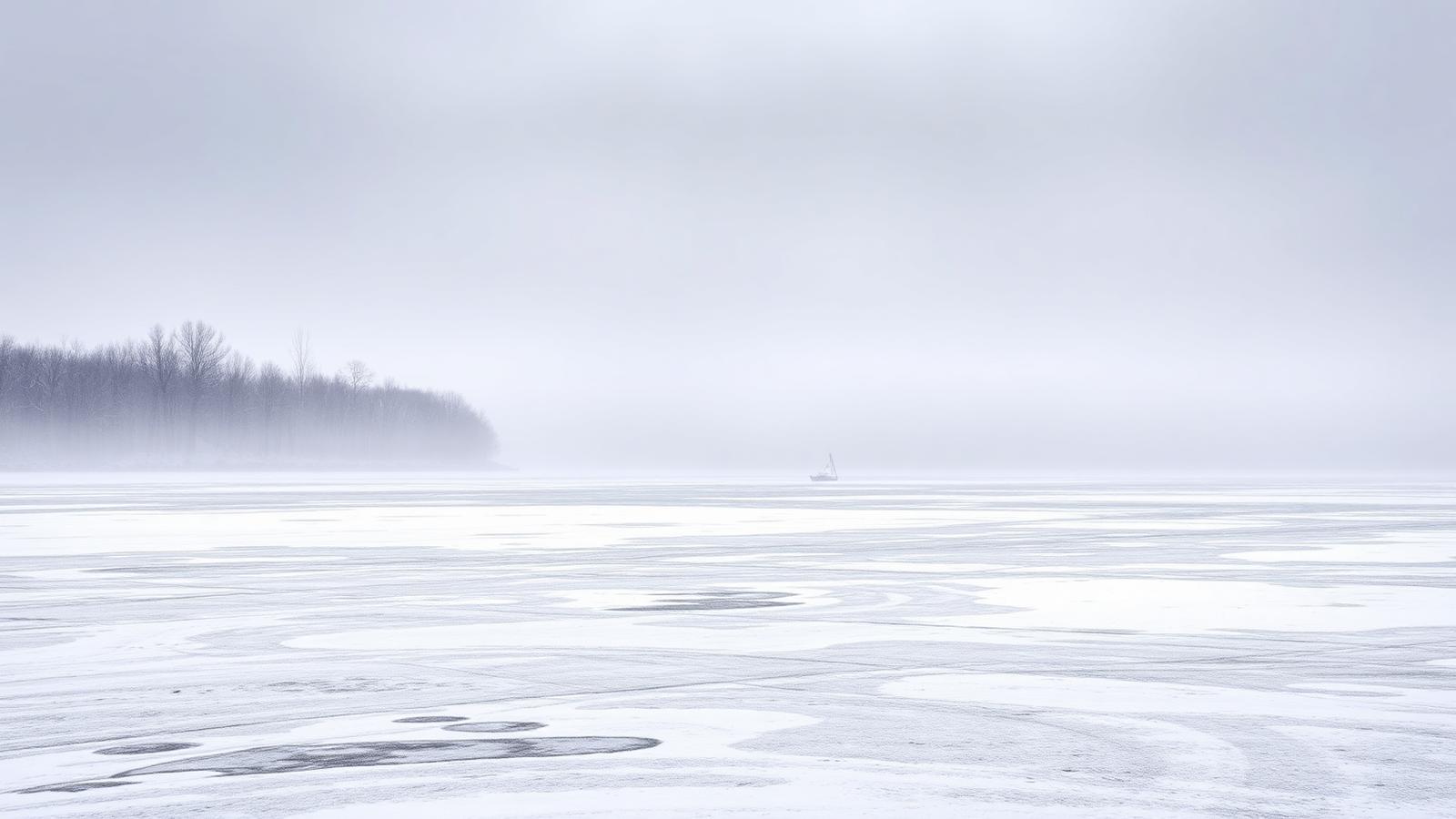 Lake-effect snow squall rolling off the Tug Hill Plateau toward Syracuse, New York