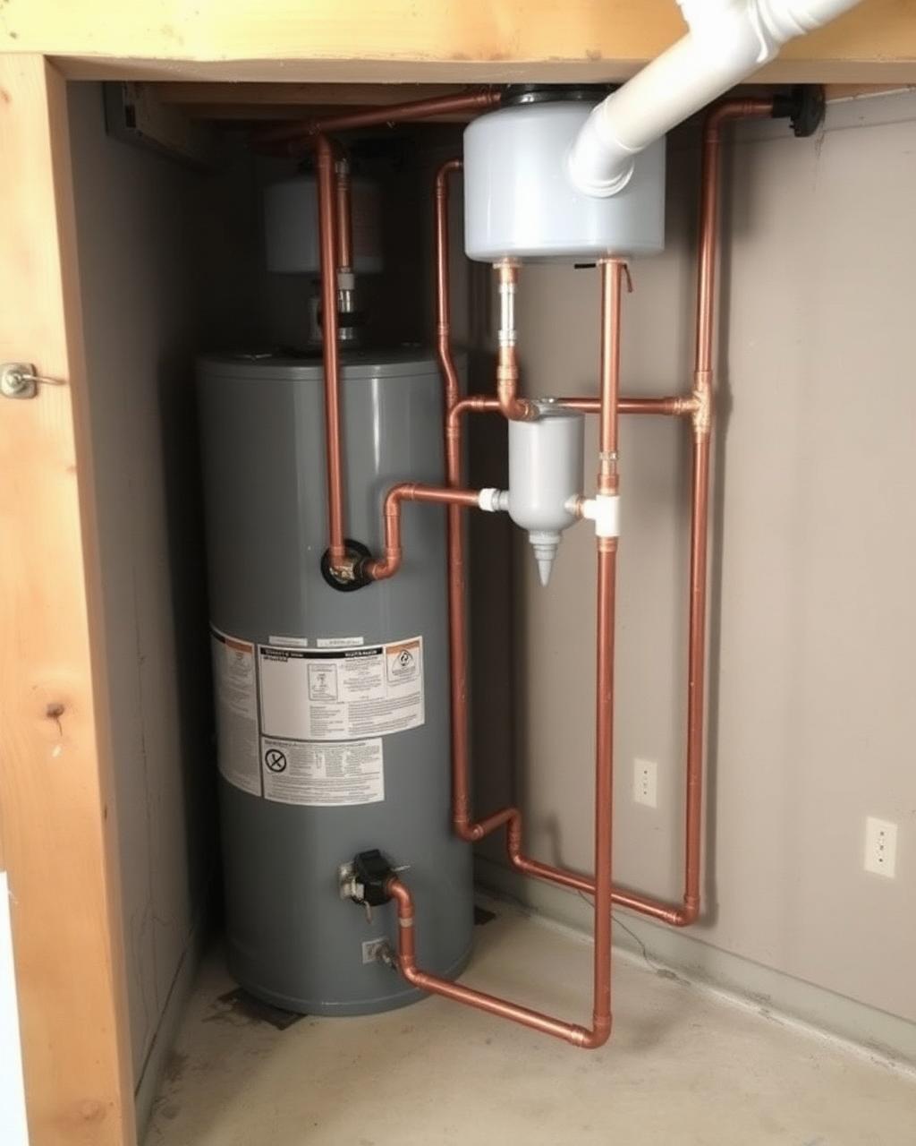 Basement plumbing and sump pump system being serviced in a Joliet residence