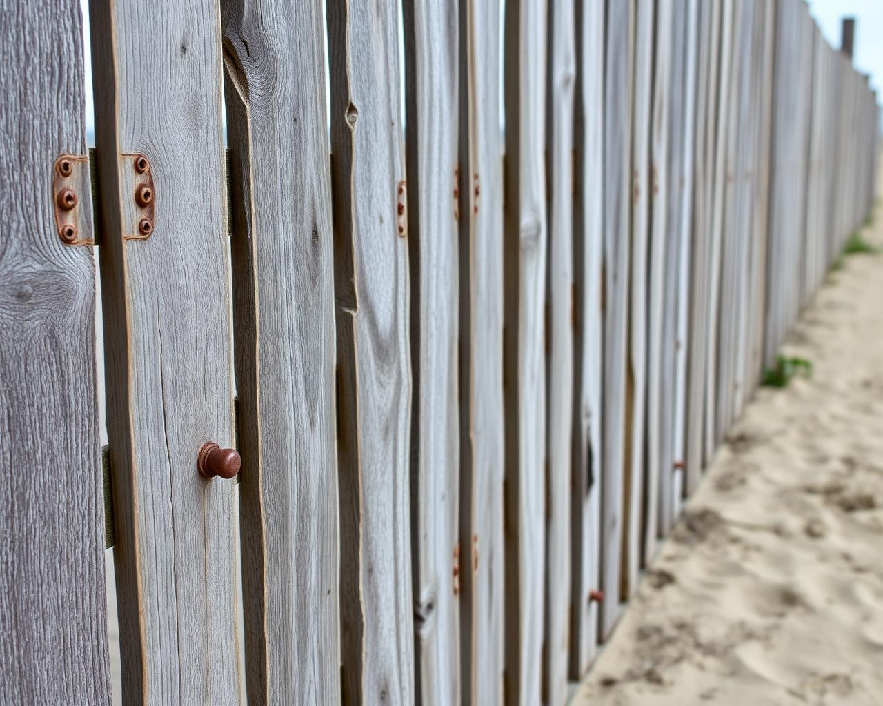 Galvanized coastal fence rebuilt along a Flour Bluff, Corpus Christi property after storm-season wind damage