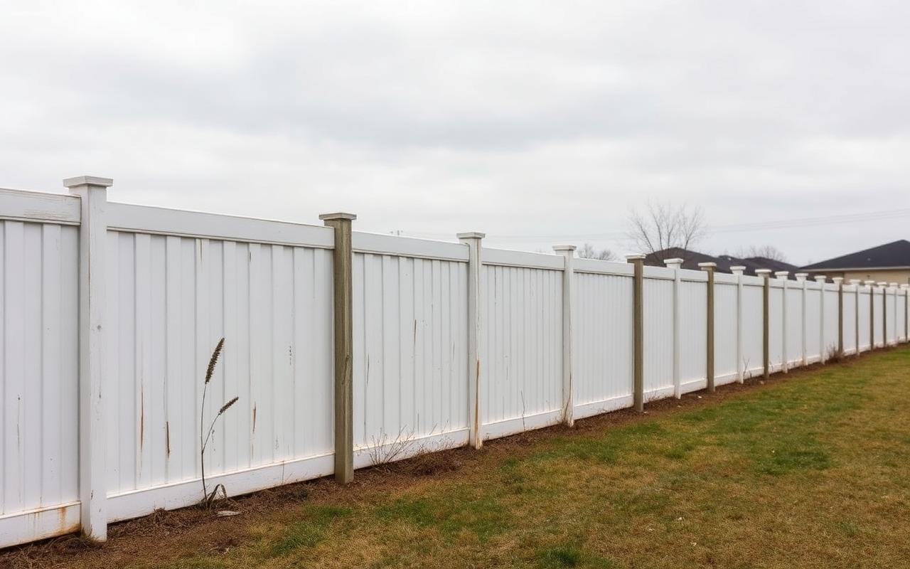 Fence damaged by nor'easter winds in Island Park in the Town of Hempstead ahead of repair