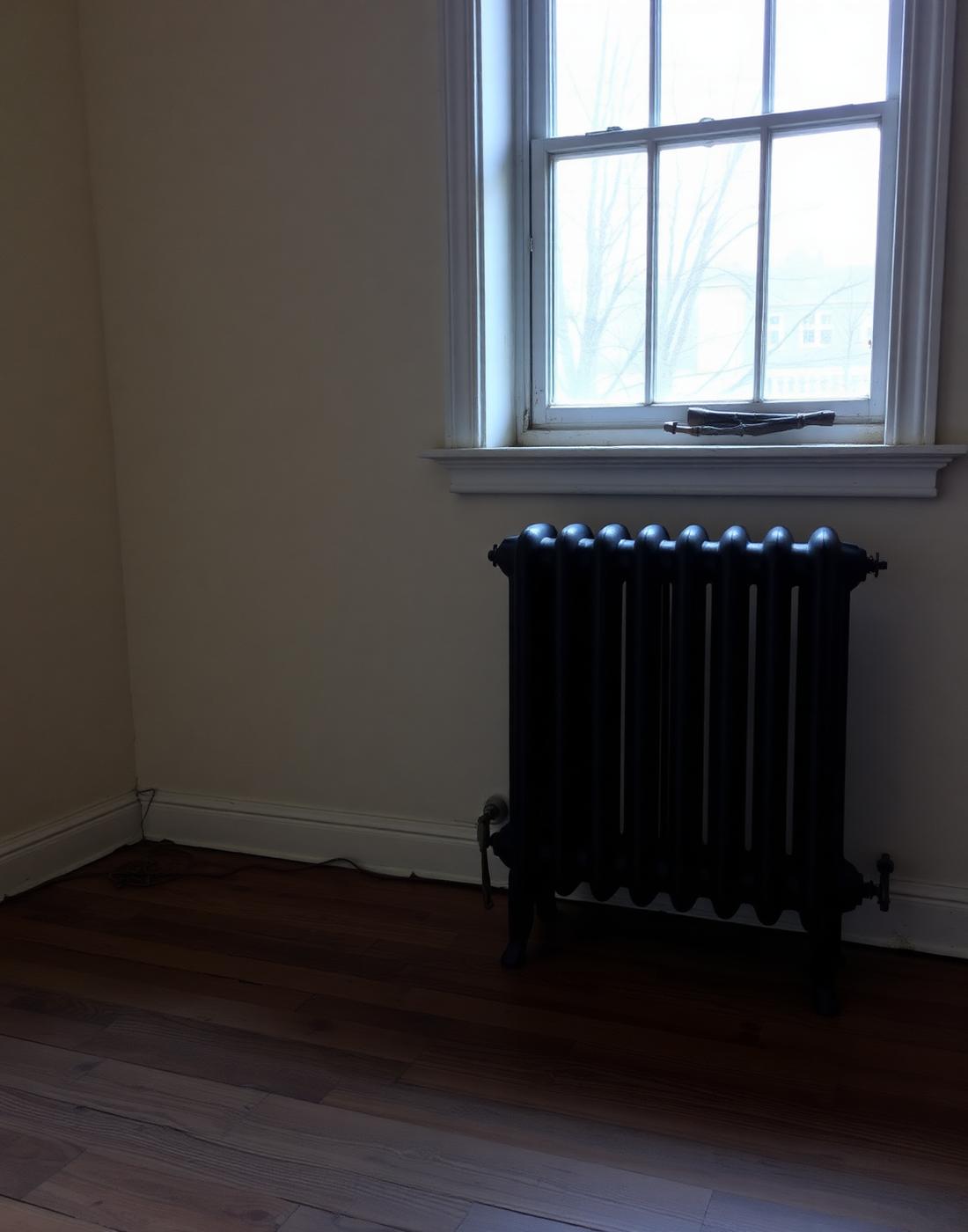 Furnace in a rowhome basement being serviced ahead of a Dauphin County cold snap