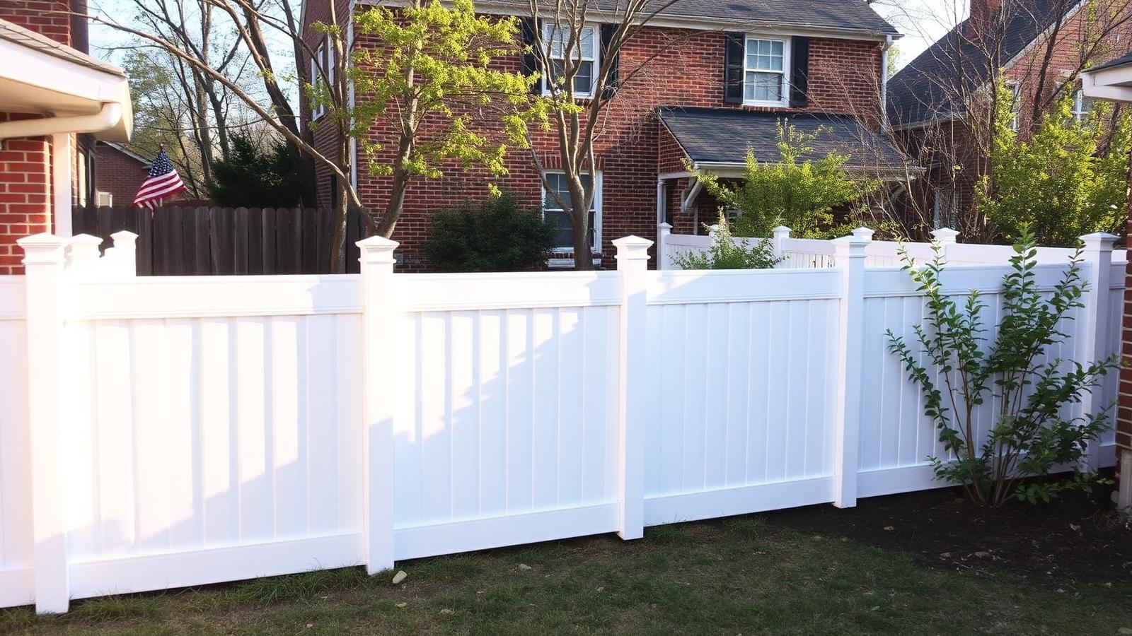 Backyard fence rebuilt behind a rowhome in Northwest Reading