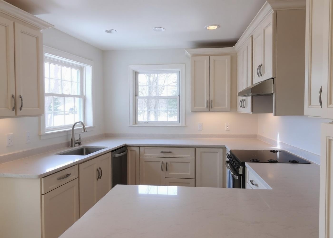 Gut-renovated kitchen in a Syracuse colonial near University Hill