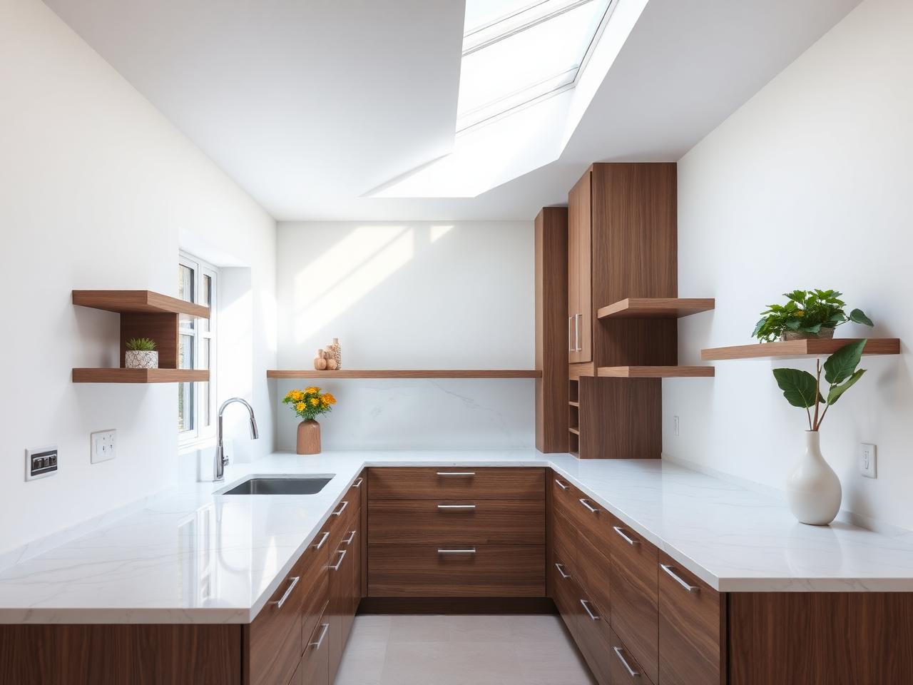 High-end kitchen remodel with stone counters in a Willow Glen San Jose character home